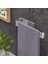 Paslanmaz Çelik Yapışkanlı Havluluk ve 4 Adet Askılık Set Inox 2
