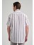 Kısa Kol Çizgili Desen Bez Ayağı Düğmeli Yaka Cepli Pamuklu Casual Comfort Fit Gömlek 1004250167 5