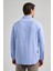 Mavi Sert Yaka Düz Classic Pamuklu Comfort Fit Gömlek 1004250213 5