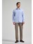 Uzun Kol Desenli Armürlü Sert Yaka Cepli Pamuklu Classic Comfort Fit Gömlek 1004250171 2