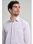 Uzun Kol Çizgili Desen Bez Ayağı Sert Yaka Cepli Pamuklu Classic Comfort Fit Gömlek 1004250172 4