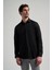 Uzun Kol Desenli Armürlü Sert Yaka Cepli Pamuklu Classic Comfort Fit Gömlek 1004250171 3