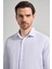 Uzun Kol Çizgili Desen Bez Ayağı Italyan Yaka Cepsiz Pamuklu Classic Slim Fit Gömlek 1004250181 4