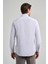 Uzun Kol Çizgili Desen Bez Ayağı Italyan Yaka Cepsiz Pamuklu Classic Slim Fit Gömlek 1004250181 5
