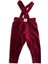 Newy Unisex 4 Mevsim Ayarlanabilir Çapraz Askılı Kadife Bebek Tulumu Bordo 1