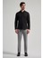 Siyah Sert Yaka Düz Classic Pamuklu Slim Fit Gömlek 1004250214 2