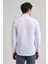 Uzun Kol Desenli Armürlü Düğmeli Yaka Cepsiz Pamuklu Casual Slim Fit Gömlek 1004250206 5