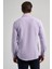 Lila Sert Yaka Düz Classic Pamuklu Slim Fit Gömlek 1004250214 5
