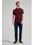 Bordo Kısa Kol Düz Örme Italyan Yaka Düğmeli Cepsiz Pamuklu Classic Slim Fit Gömlek 1004250156_900 2