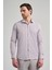 Uzun Kol Çizgili Desen Bez Ayağı Italyan Yaka Cepsiz Pamuklu Classic Slim Fit Gömlek 1004250180 1