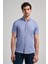 Saks Uzun Kol Düz Örme Düğmeli Yaka Cepsiz Pamuklu Classic Slim Fit Gömlek 1004250152_305 1