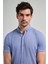 Saks Uzun Kol Düz Örme Düğmeli Yaka Cepsiz Pamuklu Classic Slim Fit Gömlek 1004250152_305 4