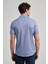 Saks Uzun Kol Düz Örme Düğmeli Yaka Cepsiz Pamuklu Classic Slim Fit Gömlek 1004250152_305 5