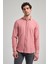 Pembe Kısalabilir Kol Düz Gabardin Düğmeli Yaka Cepsiz Casual Slim Fit Gömlek 1004250124_965 3