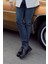 Koyu Haki Düz Gabardin Pamuklu 5 Cep Slim Fit Casual Denim Pantolon 1023245155 1