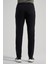 Siyah Esnek Yandan Cepli Casual Slim Fit Jogger Pantolon 1003250118 4