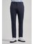 Koyu Lacivert Kendinden Desenli Yan Cep Slim Fit Jogger Pantolon 1003250161 1