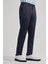 Koyu Lacivert Kendinden Desenli Yan Cep Slim Fit Jogger Pantolon 1003250161 3