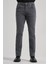 Koyu Antrasit Düz Gabardin Pamuklu 5 Cep Slim Fit Casual Denim Pantolon 1023245158 1