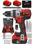Xpro Serii Xr 30 Pcs 58 wf10 Ah Darbeli Titanium Sargılı Lion Akülü Turbo Şarjlı Vidalama Matkap 1