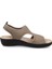 Kadın Sandalet 55 E71 La Fly Flot Cloth Sandal Taupe 4