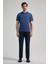 Lacivert Pike Polo Yaka Pamuk Casual Slim Fit Dar Kesim Tişört 1011240155 2