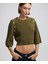 Metal Düğmeli Crop Triko IW6240050362022 1