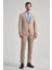 Düz Gabardin Mono Yaka Tam Astar Beli Lastikli Esnek 6 Drop Slim Fit Takım Elbise 1001250155 1