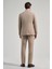 Düz Gabardin Mono Yaka Tam Astar Beli Lastikli Esnek 6 Drop Slim Fit Takım Elbise 1001250155 5