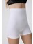 Ekstra Yüksek Bel Göbek Toparlayıcı Mini Boxer Korse, Şekillendirici Şort Beyaz 5