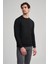 Uzun Kol Düz Örme Bisiklet Yaka Cepsiz Pamuklu Slim Fit Triko 1012245163 3