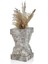 Evza Mermer Ancıent Stone Traverten Stant Vazo 14*14*25 cm 1