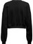 Onlbella L/s Crop O-Neck Siyah Kadın Sweatshirt 2