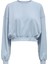 Onlbella L/s Crop O-Neck Mavi Kadın Sweatshirt 1