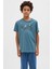 Jjebryan Corp Logo Tee Mavi Erkek Çocuk Kısa Kol T-Shirt 1