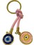 Çift Nazar Boncuklu Anahtarlık - Pembe (10,5 Cm) Hediyelik 3