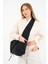 Süet Black Tote Bag / Siyah Çapraz Kullanıma Uygun Süet Kadın Omuz Çantası (50*30) 1