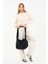 Süet Black Tote Bag / Siyah Çapraz Kullanıma Uygun Süet Kadın Omuz Çantası (50*30) 4