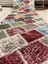 Kabartmalı Halı Dokusunda Jel Kaymaz Taban Yıkanabilir Yumuşak Kesme Yolluk Kalite Patchwork Renkli 3