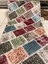 Kabartmalı Halı Dokusunda Jel Kaymaz Taban Yıkanabilir Yumuşak Kesme Yolluk Kalite Patchwork Renkli 1