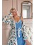 Turkuaz Soft Breeze Exclusive Örme Sabahlıklı Gecelik Kadın Pijama Takımı 4