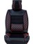 seat Cordoba Uyumlu Yarı Deri Oto Koltuk Kılıfı Ön/arka Tam Set Elit (Siyah-Kırmızı) 3