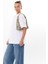 Bayan Basic Süprem Dokuma Relaxed %100 Organik Pamuk Beyaz T-Shirt 1