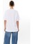 Bayan Basic Süprem Dokuma Relaxed %100 Organik Pamuk Beyaz T-Shirt 3