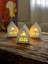 Beyaz Minimal Yıldızlı Tealight Mumluk Ev, Tekli 3