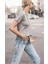 Bayan Basic Süprem Dokuma Relaxed %100 Organik Pamuk Beyaz T-Shirt 3