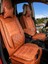 citroen C-Elysee Uyumlu Yarı Deri Oto Koltuk Kılıfı Ön/arka Tam Set Elit (Tarçın) 1