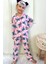 Kız Çocuk Kuromi Düğmeli Pijama Takımı 1