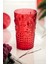 Akrilik Kırmızı 6'lı Uzun Bardak & Su Meşrubat Bardağı 750 ml ( Büyük Boy & Cam Değildir ) 2