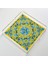Barok Sarı Desenli Pleksi Çay Kahve Sunum Servis Tepsisi Akrilik 25CMX25CM 1